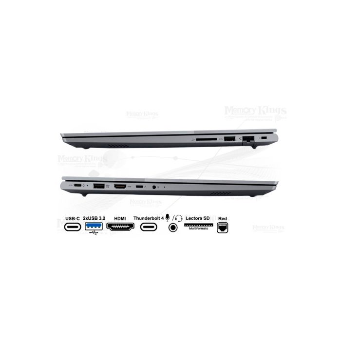 Lenovo ThinkBook 16" FHD - Intel Core Ultra 5, 16GB RAM, 512GB SSD, WiFi 6, Gris, Windows 11 Pro