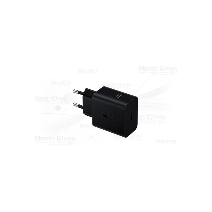 Adaptador Samsung 25W con cable USB-C de 1m para workstation y smartphones - Entrada 120/230V, Negro
