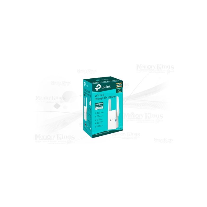 Extensor de rango Wi-Fi TP-Link RE705X V1 - Wi-Fi 6, dual band 2.4 GHz y 5 GHz, 1GbE