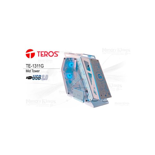 CASE Mid Tower TEROS TE-1311G White ARGB