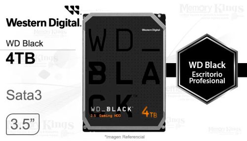 DISCO DURO 4TB WD BLACK 256MB 7200rpm