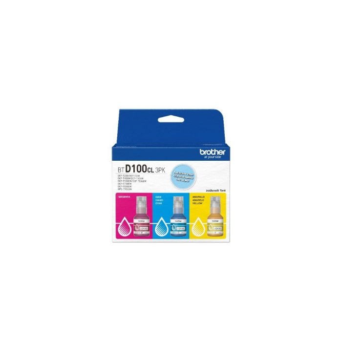 Brother Tripack BTD100CL3PK - Lote de 20 cartuchos de tinta color para impresoras