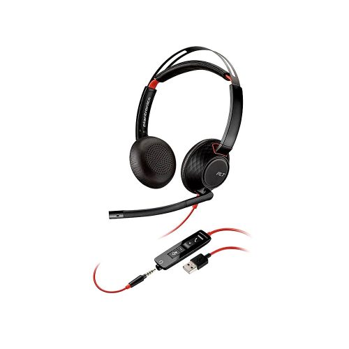 POLY - Headphones - lackwire 5220 Stereo USB-A