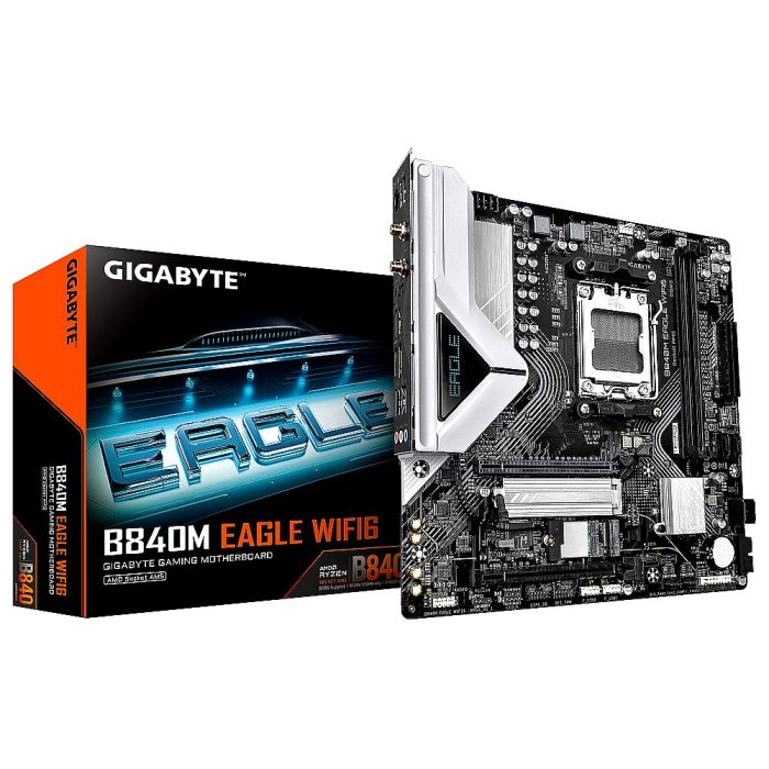 Motherboard GIGABYTE B840M EAGLE WIFI6, Chipset AMD B840, Socket AMD AM5, ATX