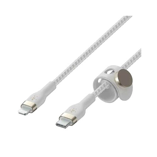 Belkin BOOST CHARGE - Cable Lightning - 24 pin USB-C macho a Lightning macho - 3 m - blanco