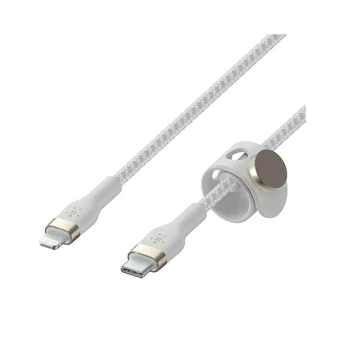 Belkin BOOST CHARGE - Cable Lightning - 24 pin USB-C macho a Lightning macho - 3 m - blanco