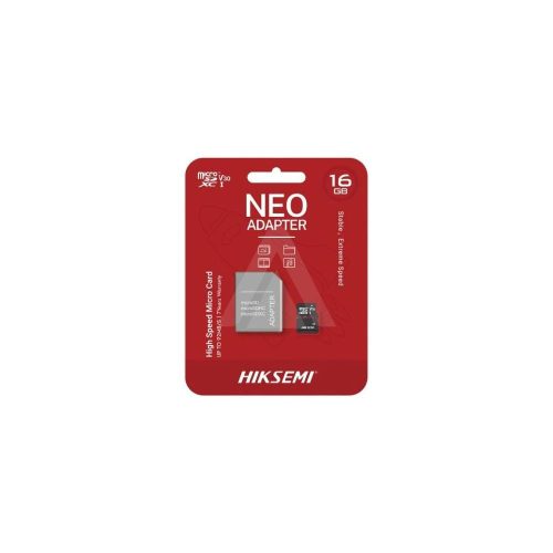 MEMORIA HIKSEMI MICROSDHC 16G CLASS 10  AND UHS-I C CON ADAPTADOR