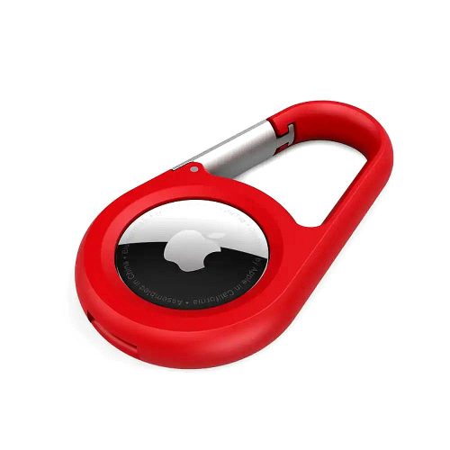 Belkin Secure Holder with Carabiner - Estuche para Airtag - rojo - para Apple AirTag