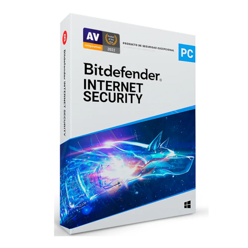 ANTIVIRUS BITDEFENDER INTERNET SECURITY 1 PC 12 MESES