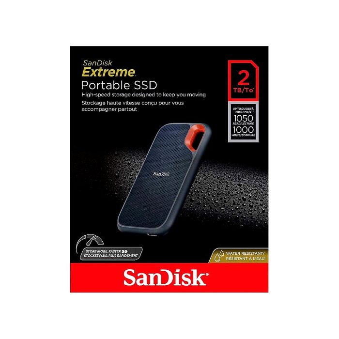 Unidad SSD externa SanDisk Extreme Pro 2TB - Conectividad USB-C 3.2, alta velocidad y rendimiento superior