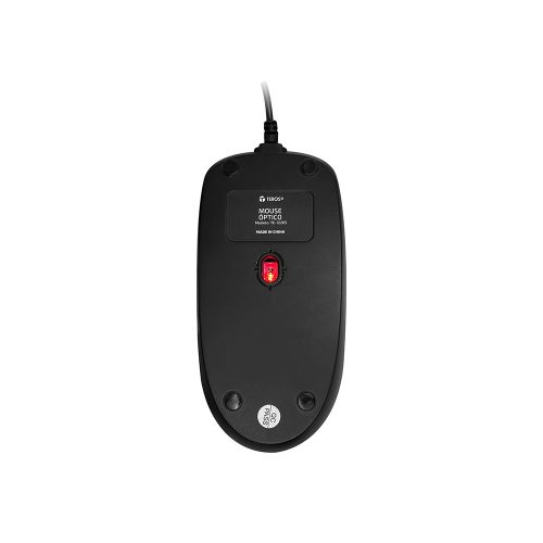 Mouse óptico TEROS TE-1220S, 1000 DPI, USB, 3 botones