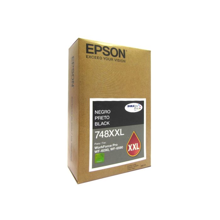 Cartucho de Tinta Color Negro, Extra Alta Capacidad, Epson 748XXL.