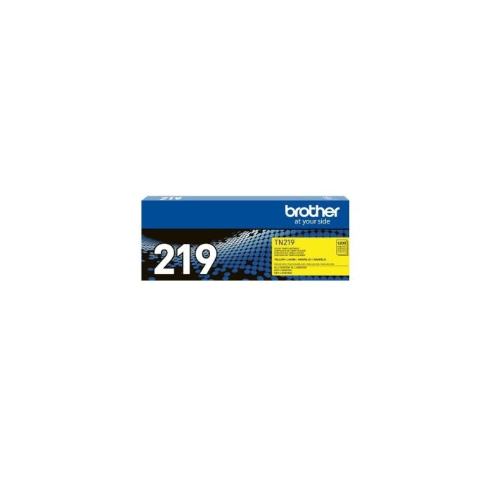 Tóner Brother TN219Y Amarillo Original - Rendimiento Estándar para Impresoras Láser, Alta Calidad