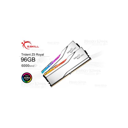 MEMORIA DDR5 96GB 6000 CL30 G.SKILL Trident Z5 Royal Neo (2X48GB) AMD EXPO SILVER