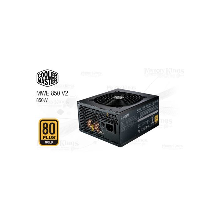 Fuente de alimentación Cooler Master MWE Gold 850 V2, 850W ATX, 80 PLUS Gold, alta eficiencia energética