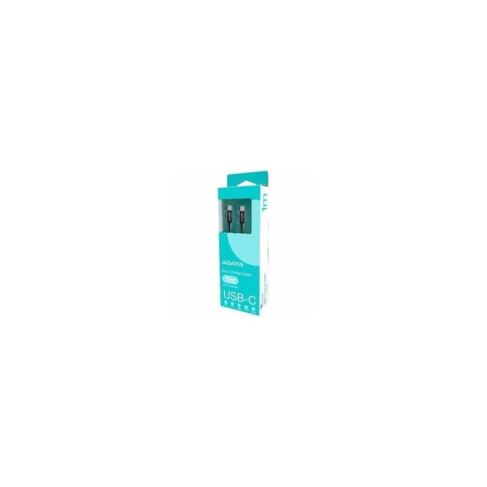 Cable USB-C Adata 1m para transferencia de datos - Compatible con iPhone, tabletas y consolas - Negro