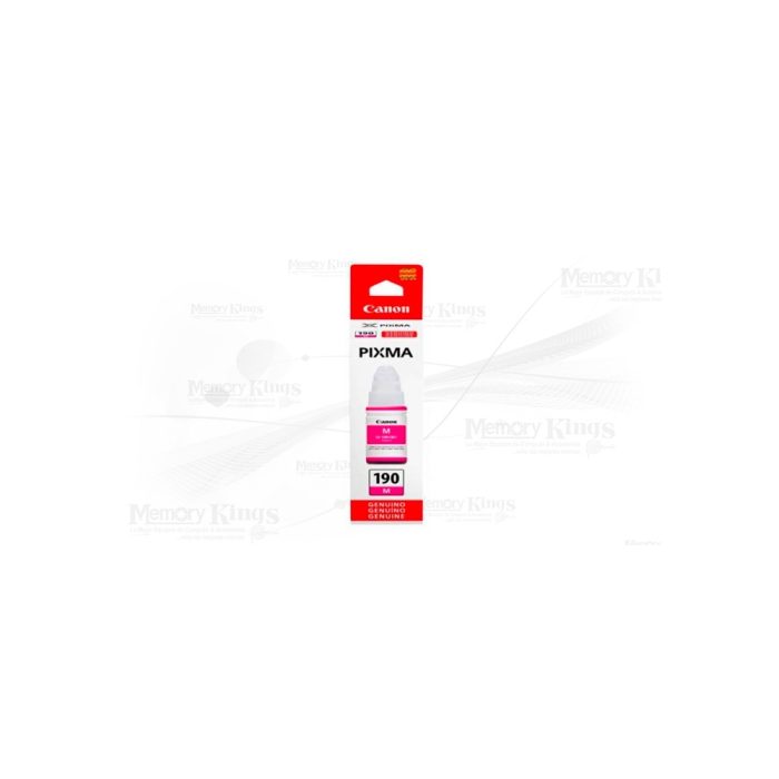 Tinta Canon GI-190 Magenta 70ml para impresoras - Color vibrante, gran rendimiento y calidad profesional