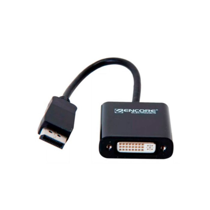 Adaptador DisplayPort a DVI Encore, alta calidad, conexión rápida y fiable para tus dispositivos