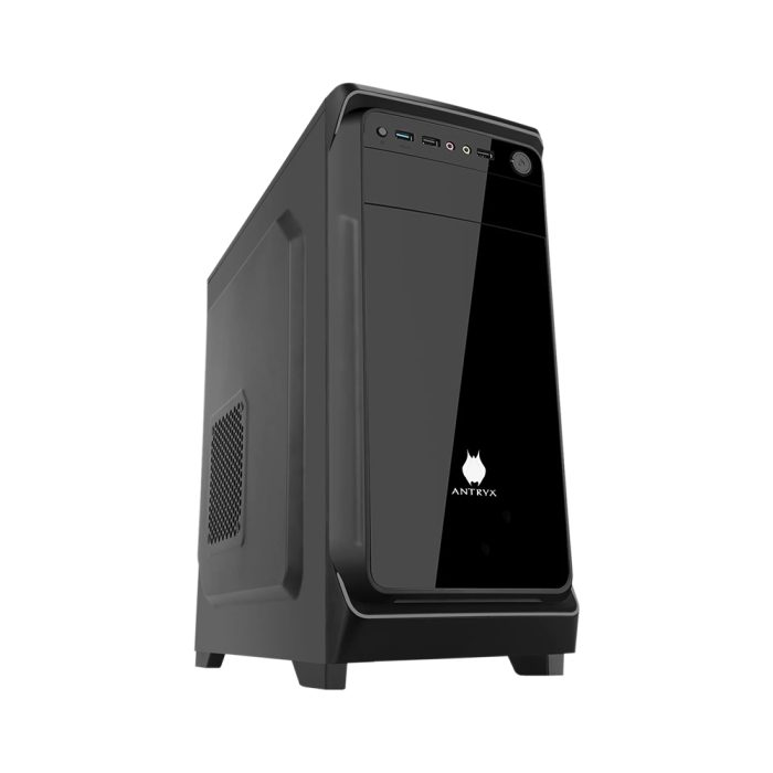 Caja Mid Tower ANTRYX XTREME E230 PLUS 450W, diseño elegante, espacio para cableado y excelente ventilación