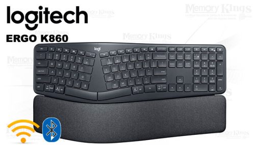 TECLADO LOGITECH ERGO K860 SP BLACK Bluetooth&Wireless