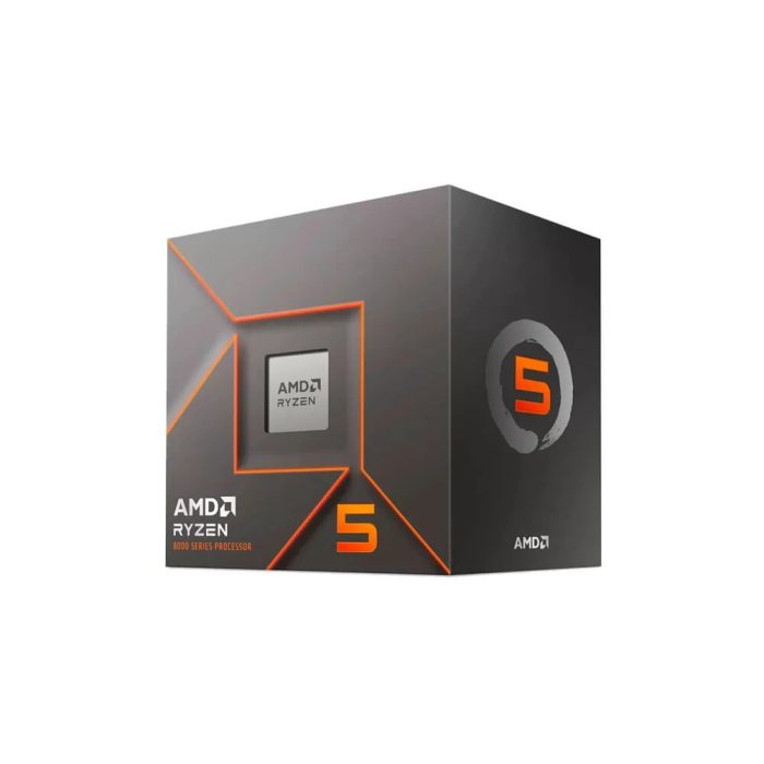 Procesador AMD Ryzen 5 8400F, 6 núcleos, 4.20-4.70GHz, 16MB, AM5, con Fan-Cooler incluido