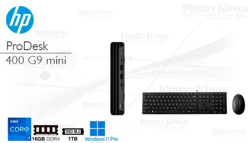 PC Core i7-12700T HP Pro Mini 400 G9 16|1TB Graficos Intel UHD 770, W11PRO