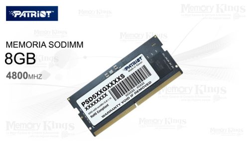 MEMORIA SODIMM DDR5 8GB 4800 CL40 PATRIOT SIGNATURE