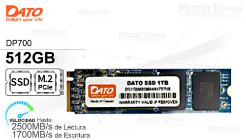 UNIDAD SSD M.2 PCIe 512GB DATO DP700