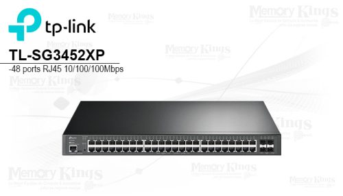 SWITCH GbE 48pt TP-LINK TL-SG3452XP Administrable