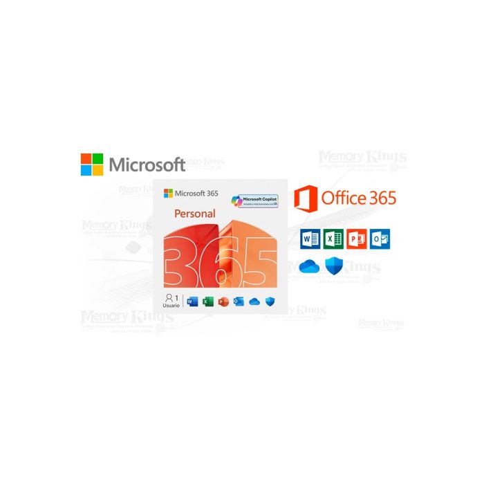 Microsoft Office 365 Personal para 1 usuario - Suscripción digital para productividad en casa y oficina