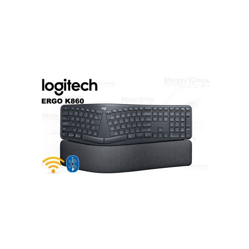 TECLADO LOGITECH ERGO K860 SP BLACK Bluetooth&Wireless