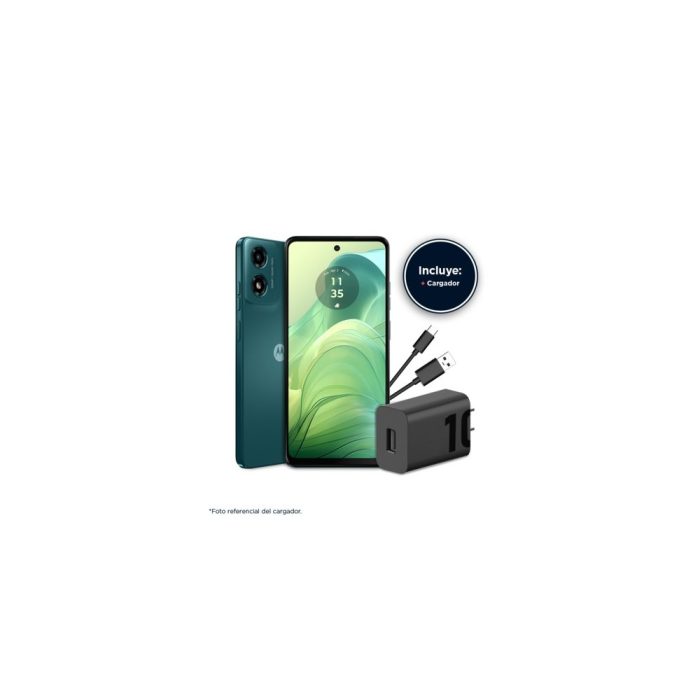 Smartphone Motorola Moto G04s 128GB, 4G, 6.5" HD+, 50MP cámara, verde mar, Android 14, 5000mAh