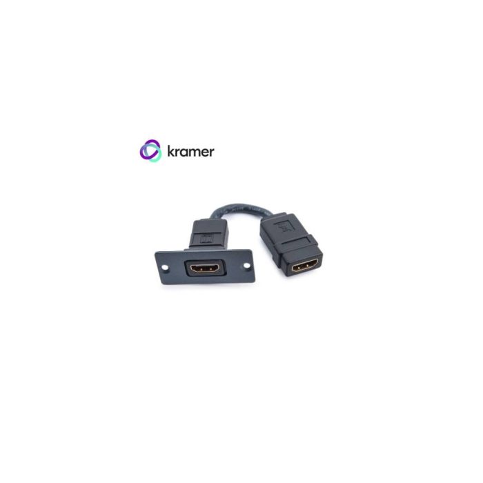 Placa de pared Kramer W-H HDMI, inserción elegante y funcional para conexiones de alta definición