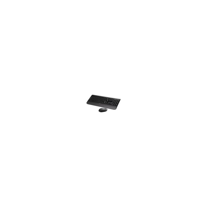 Klip Xtreme - Keyboard - Spanish - Wireless - 2.4 GHz - Black - Combo - hand rest