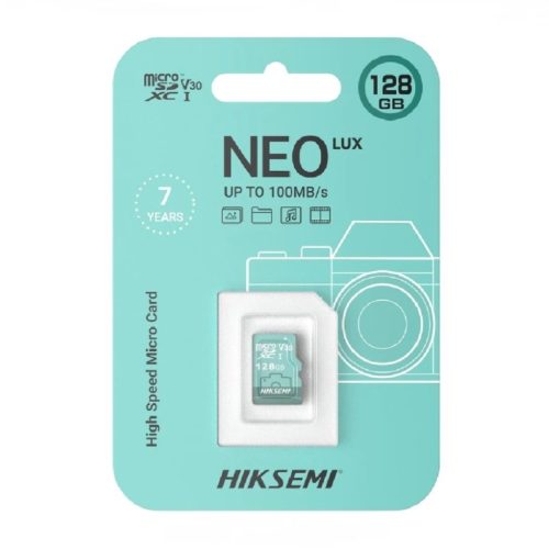 Memoria MicroSDHC Hiksemi 128GB - Velocidad Ultra Rápida de 100MB/s, Ideal para Dispositivos Móviles