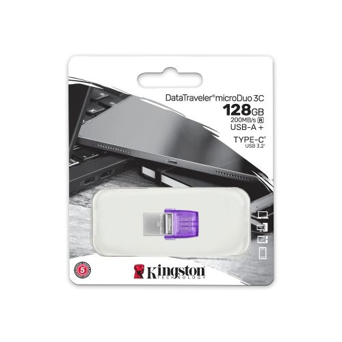 MEMORIA USB|USB-C 128GB KINGSTON MICRODUO 3C