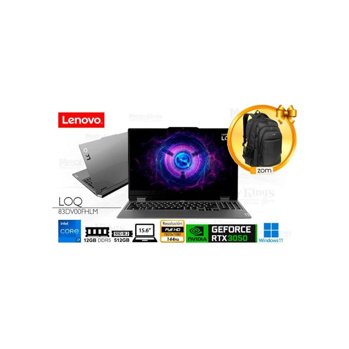 LAPTOP Core i7-13650HX LENOVO LOQ 15IRX9 Gaming 12|512|15.6" GEFORCE RTX 3050 6GB, W11HOME