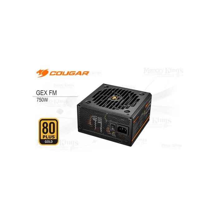 Fuente 750W Cougar GEX FM 80 Plus Gold – Eficiencia y rendimiento para tu PC gaming