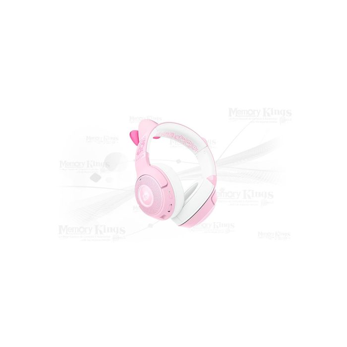 Audífonos Razer Kraken BT Hello Kitty con micrófono - Edición Chroma Quartz, Bluetooth, diseño divertido