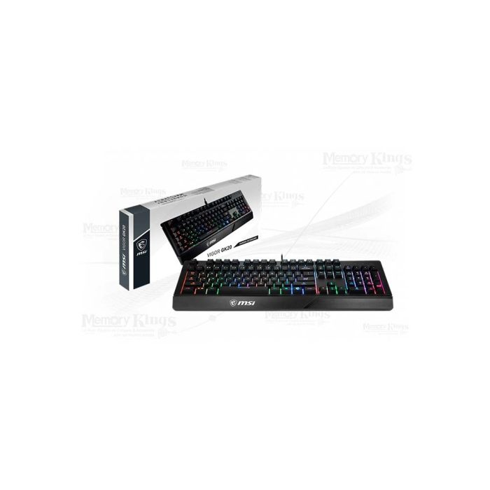 Teclado Gaming MSI Vigor GK20 RGB - Iluminación personalizable y diseño ergonómico