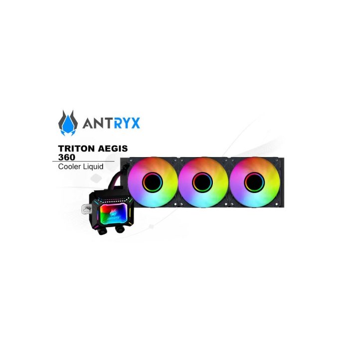 Enfriador líquido CPU Antryx Triton Aegis 360mm RGB, alto rendimiento y diseño elegante