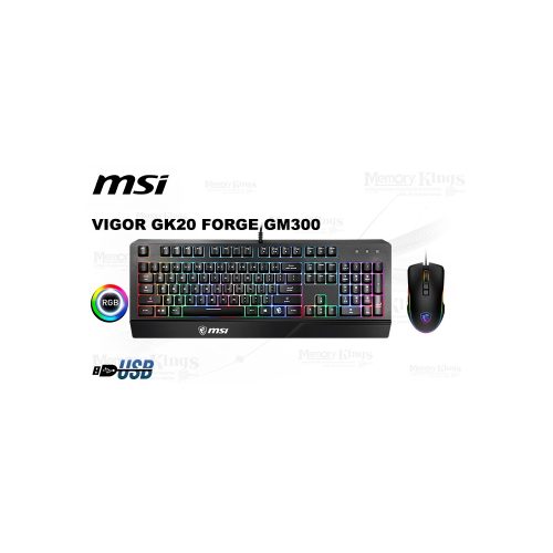 TECLADO+MOUSE Gaming MSI VIGOR GK20 FORGE GM300