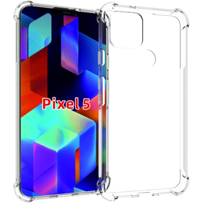 Funda flexible para Google Pixel 5, a prueba de golpes, transparente y antiamarillamiento - FASHION