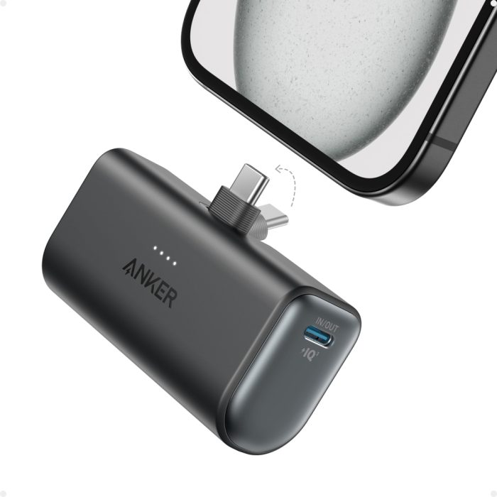 Cargador portátil ANKER Nano 5000mAh, 3A, USB - Compatible con iPhone, iPad y AirPods - Negro