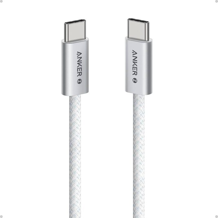 Cable USB-C Anker Zolo 90cm - Transferencia 480Mbit/s para iPhone, MacBook, Tablet y Smartphone - Blanco