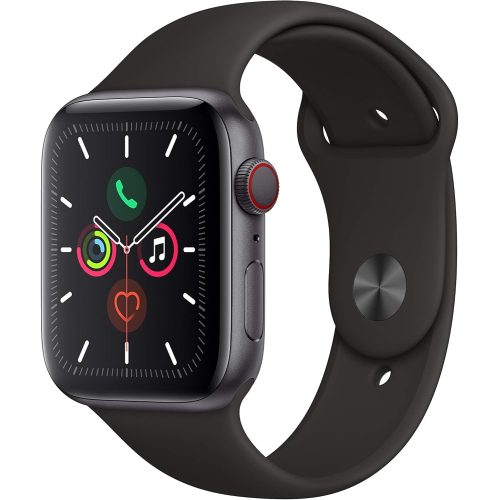 Smartwatch Apple Watch Series 5, 40mm, GPS, correa deportiva negra, unisex, resistente al agua