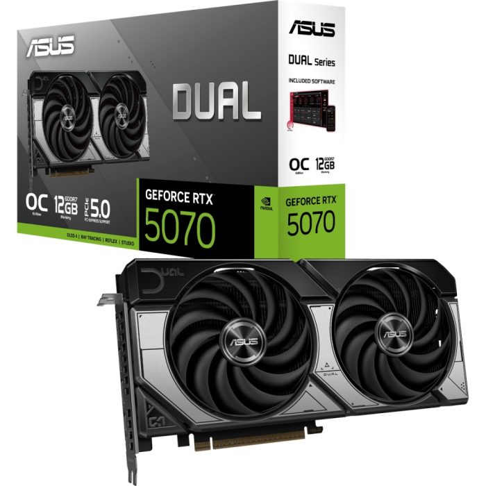 ASUS - TDUAL-RTX5070- - TDUAL-RTX5070 - NVIDIA - TDUAL-RTX5070- - DisplayPort / HDMI