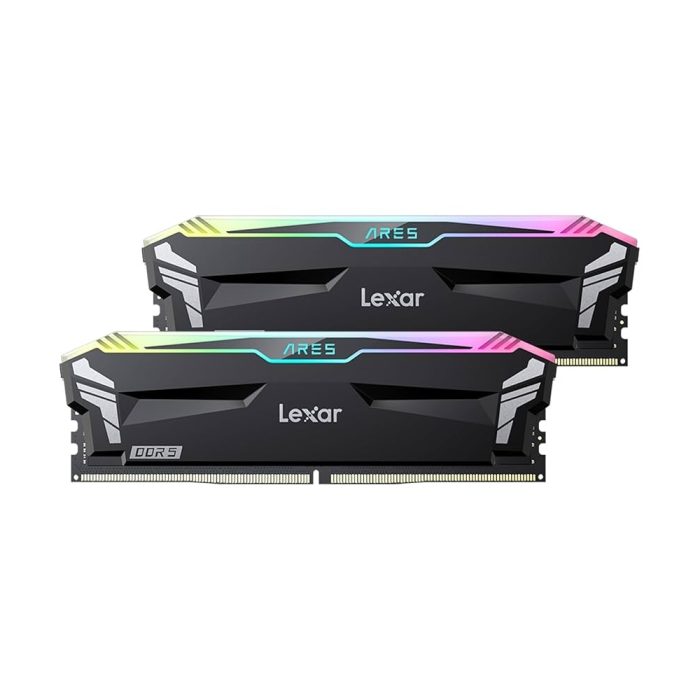 Memoria DDR5 Lexar Ares RGB de 32GB (2x16GB) 6000MHz para rendimiento óptimo en juegos y multitarea