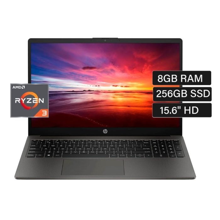 HP 255 15.6 inch G10 - AMD R3 7320U - RAM 8GB DDR5 - 256GB SSD - Video Integrado - FreeDOS  -  15.6in FHD - Gray - Garantia 1Year Carry In