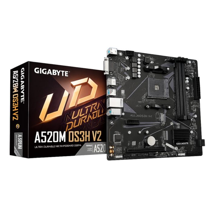 MB GIGABYTE A520M-DS3H-AC AM4 DDR4 4400MHZ 128GB DVI HDMI